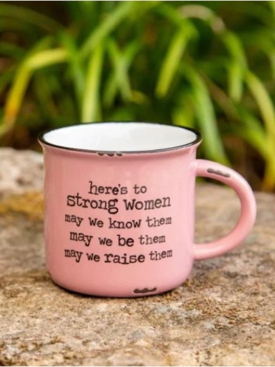 NATURAL LIFE Other - BRAND NEW WITH TAGS Here’s to Strong Women Enamel Look Ceramic Mug